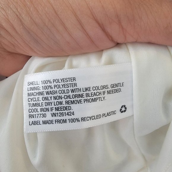 ✨Size M Women's Xhilaration BOHO Striped  Cris Cros Strap Mini Dress White Blue✨ - Picture 6 of 8